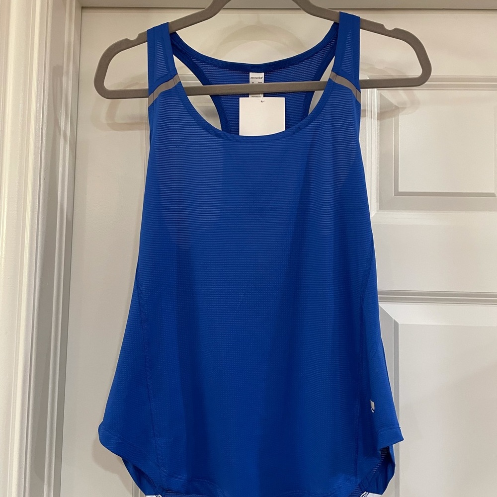 NWT Marika bright blue athletic shirt Sz Small